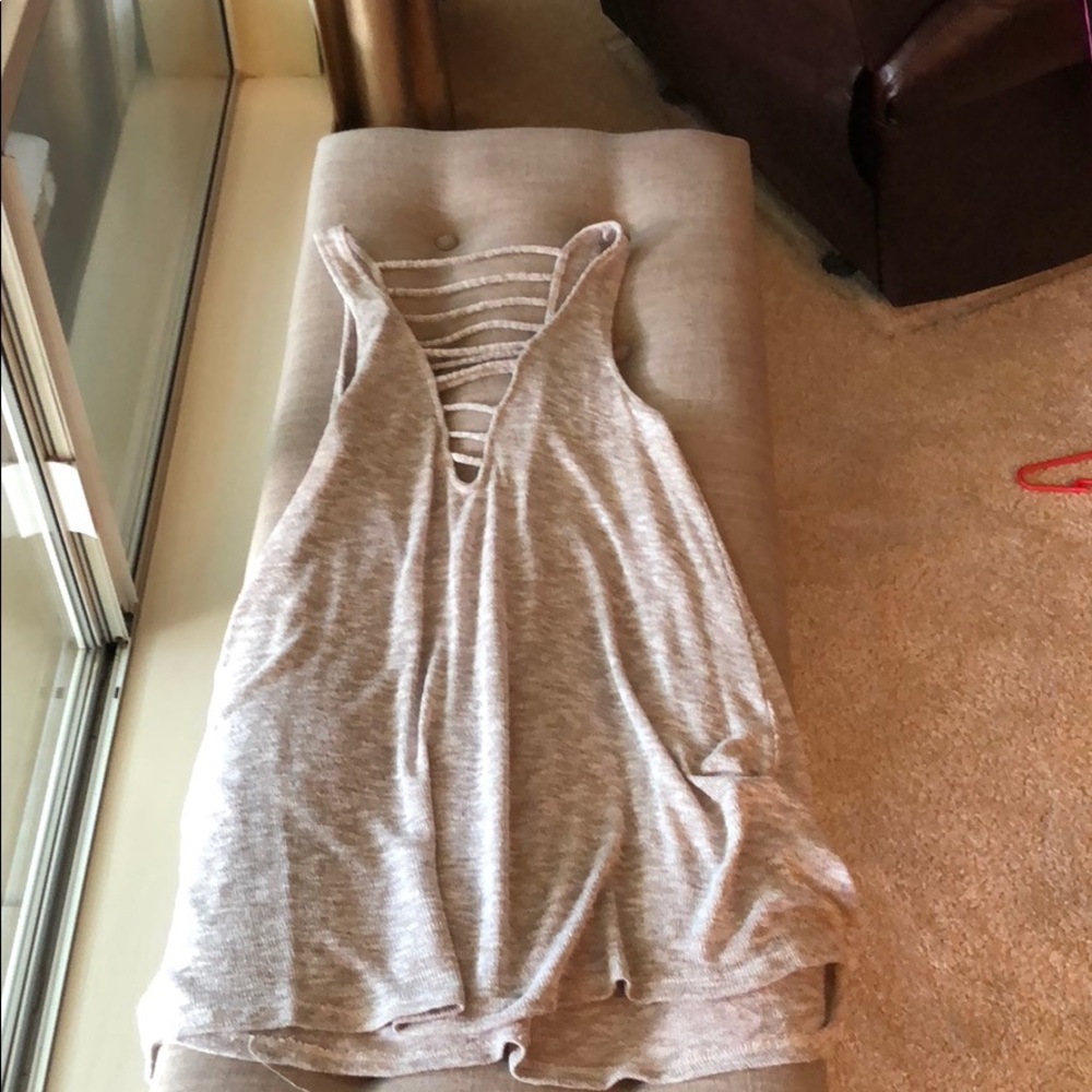 Cream colored dress/ swim suit cover